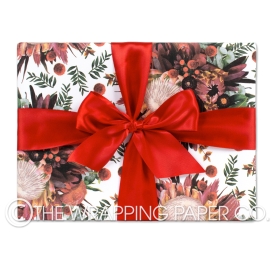 WRAPAHOLIC Christmas Wrapping Paper Roll - Red and White Xmas & 2