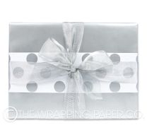 silver pearl wrapping paper