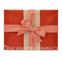 red kraft wrapping paper