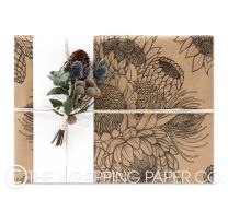 Flower tribe kraft wrapping paper