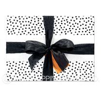 Pebbles black white wrapping paper