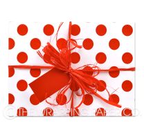 large red dot wrapping paper