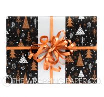 a most wonderful time midnight kraft christmas wrapping paper