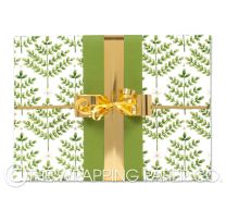 fir tree forest christmas wrapping paper