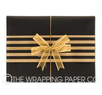 Matt black wrapping paper