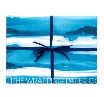 Matt azure wrapping paper
