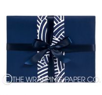 matt indigo wrapping paper