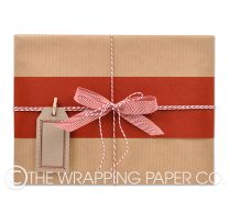 plain ribbed kraft wrapping paper
