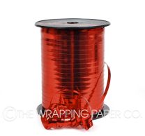 Metallic red curling ribbon