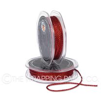Metallic red woven cord