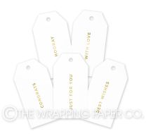 TAG FOIL WHITE GOLD MESSAGE