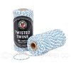TWISTED TWINE TURQUOISE WHITE
